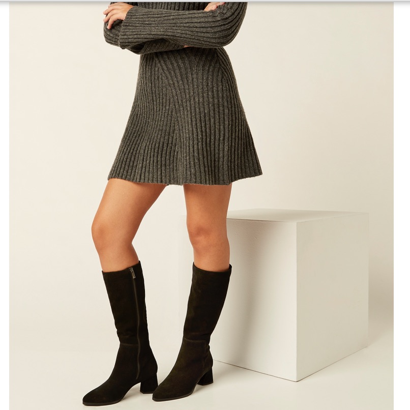 La Canadienne Aleesha Suede Boot Women Size 9.5 Usd $625.00